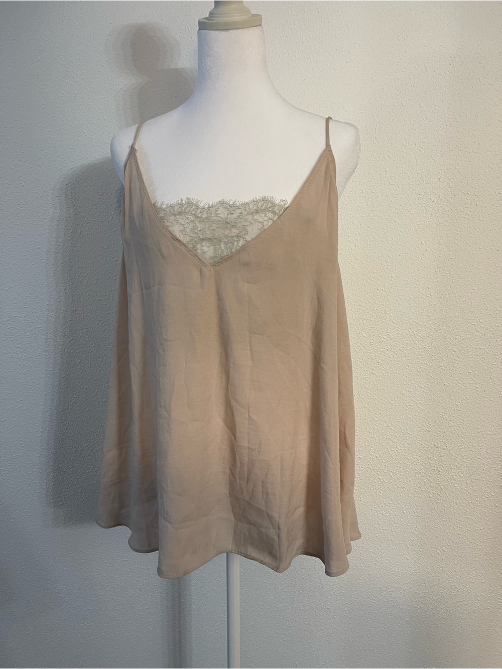 Free People Lace/Satin Tank